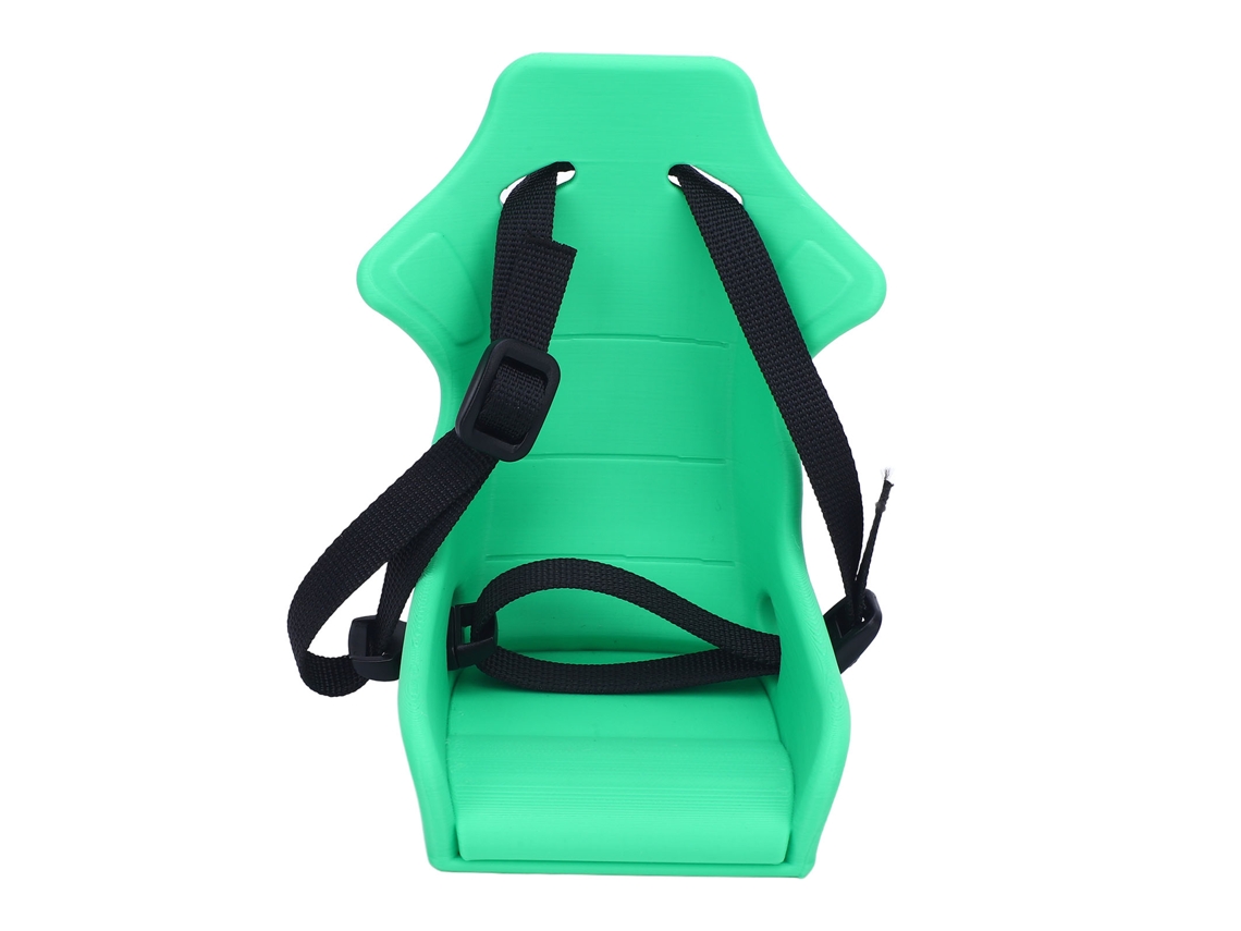 Suporte para Boneca de Bicicleta Infantil Frontal Plegável com Cinto Ajustável Verde S/MARCA