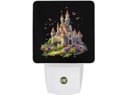 Luminária de parede LED com sensor crepuscular em um famoso castelo na Alemanha.