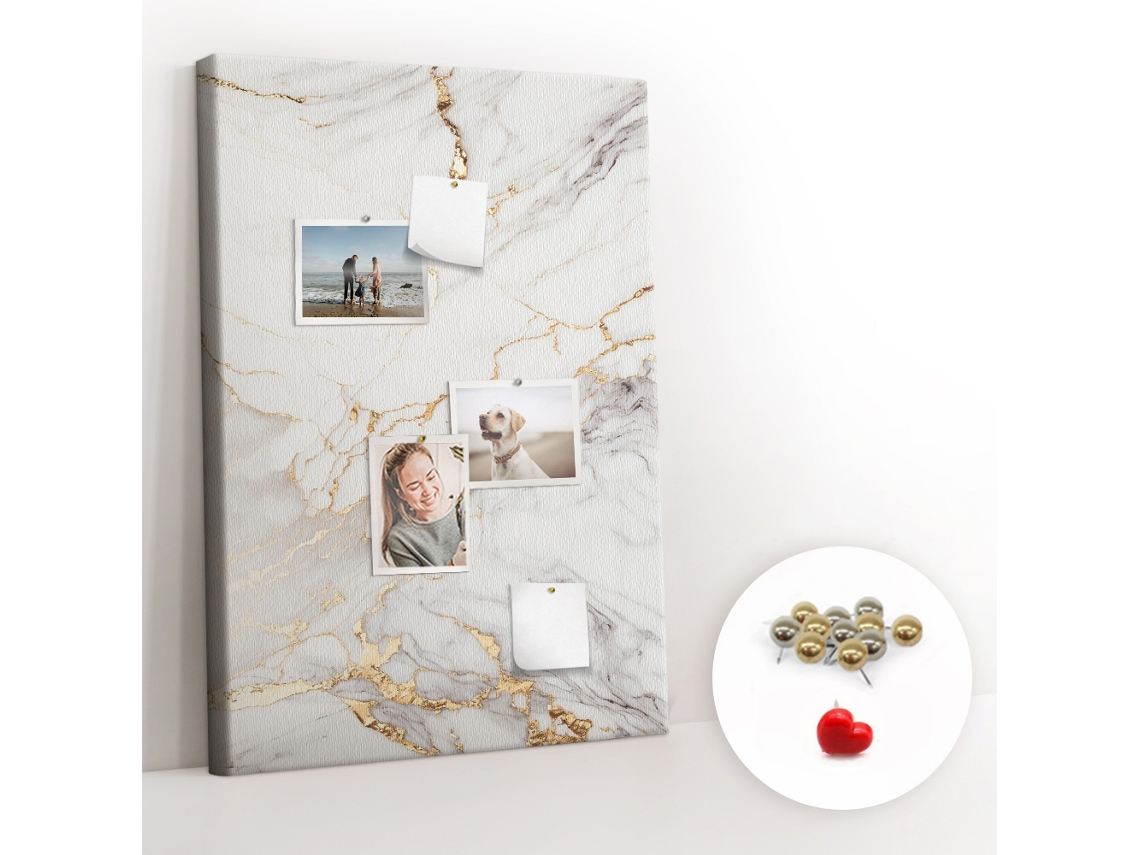 Painel De Cortiça Para Parede Planeador Mensal Com Flores Para O Escritório Espelharte (70x100 Cm)