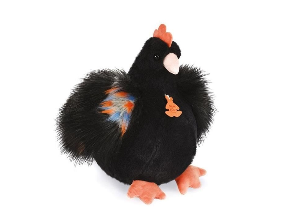 Brinquedo de Pelúcia HISTOIRE D'OURS Ho3163 Galinhas Modelo Preto Grande Misto Criança Multicolor