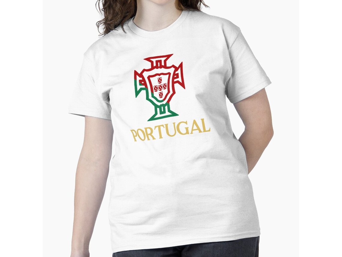T-shirt Rockinstone Portugal Tuga D Gold Classic Unisex For Football Fans-(s)