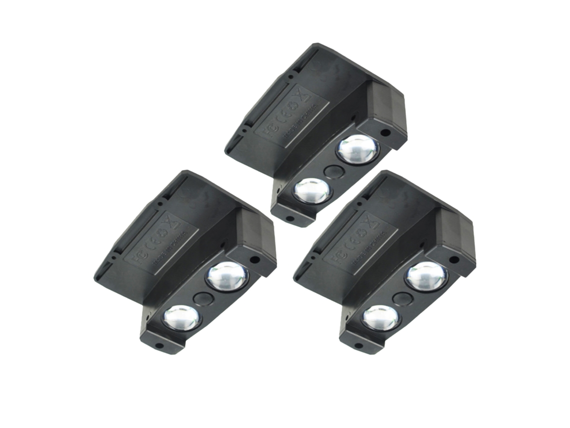 Lâmpada Solar de Parede de Alto Brilho com Lente Convexa para Jardim e Quintal Externo MARCA