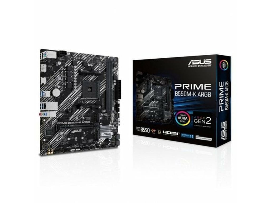 Placa Mãe ASUS B550M-K Argb Amd B550