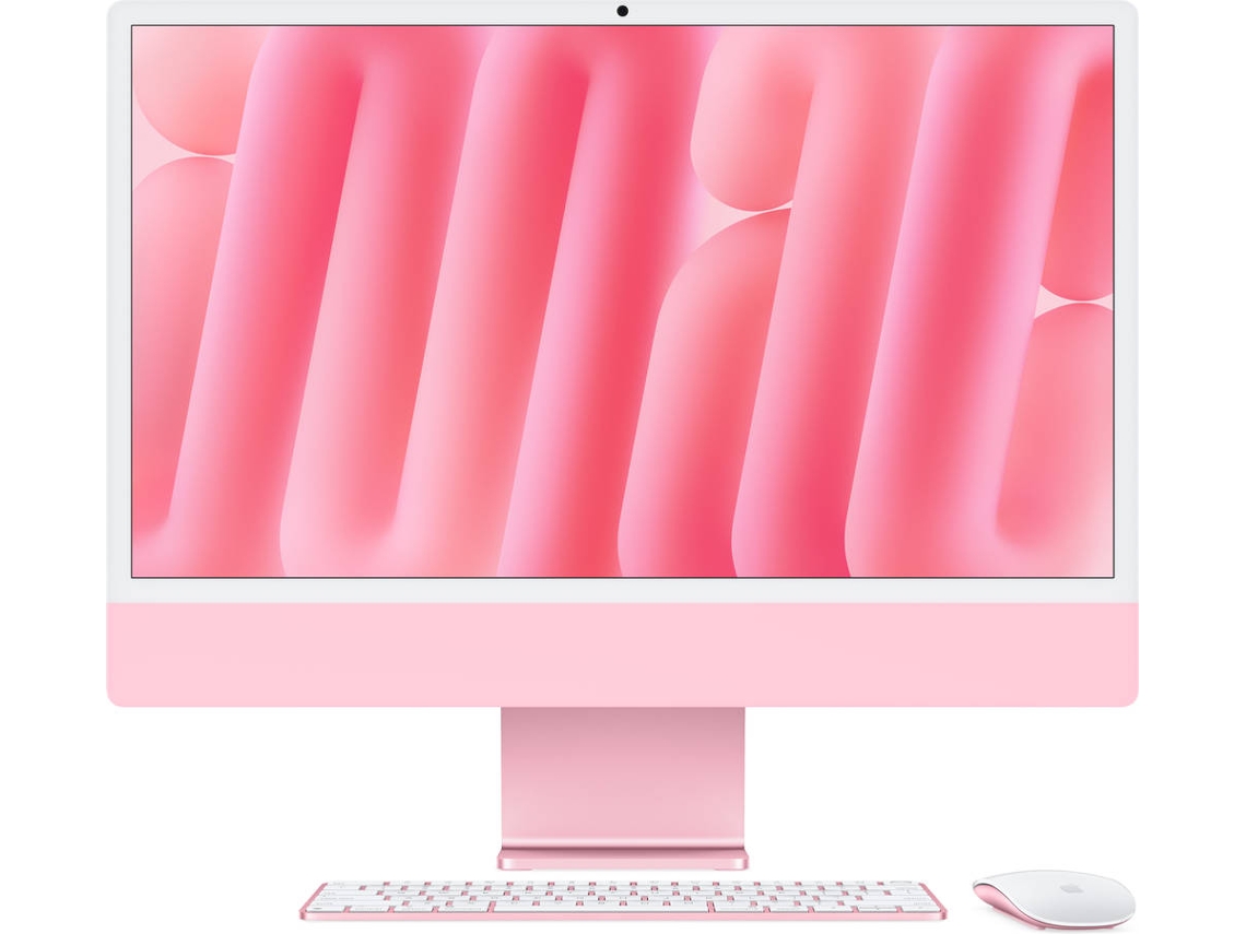 iMac APPLE Rosa (24'' - Apple M4 10-Core - RAM: 16 GB - 256 GB - GPU 10-Core)