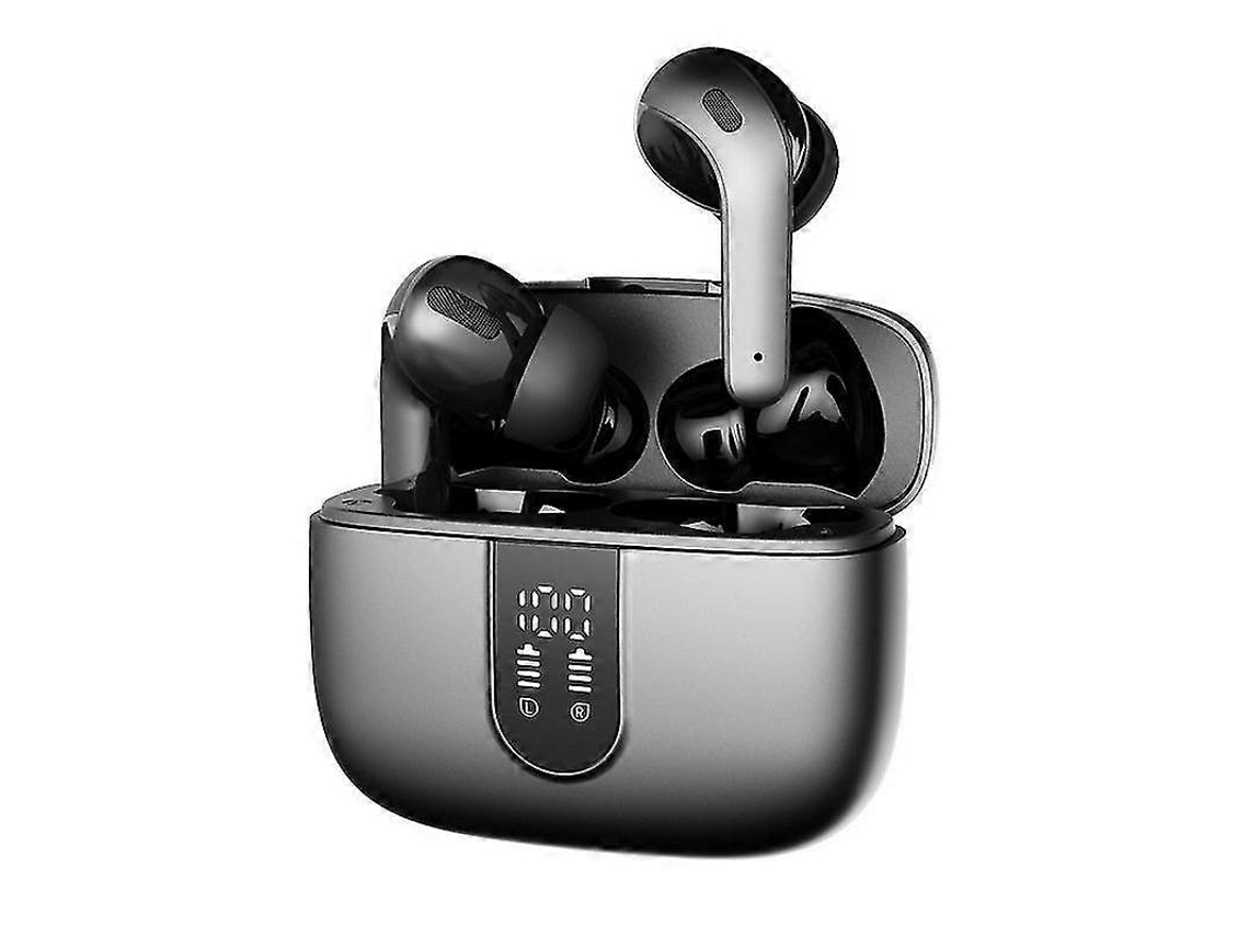 Fones De Ouvido Sem Fio Bluetooth 5.0, Fones De Ouvido Esportivos Estéreo Intra Auriculares Com Tela Lcd E Certificação Ipx7 Ly Ebike (cinza)