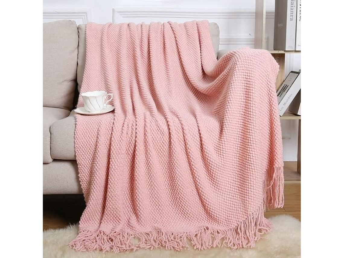 Manta de Sofá Xadrez Waffle Mantou para o Verão Ideal Casa e Escritório Edredom Duplo Fino Cama Perfeito Crian