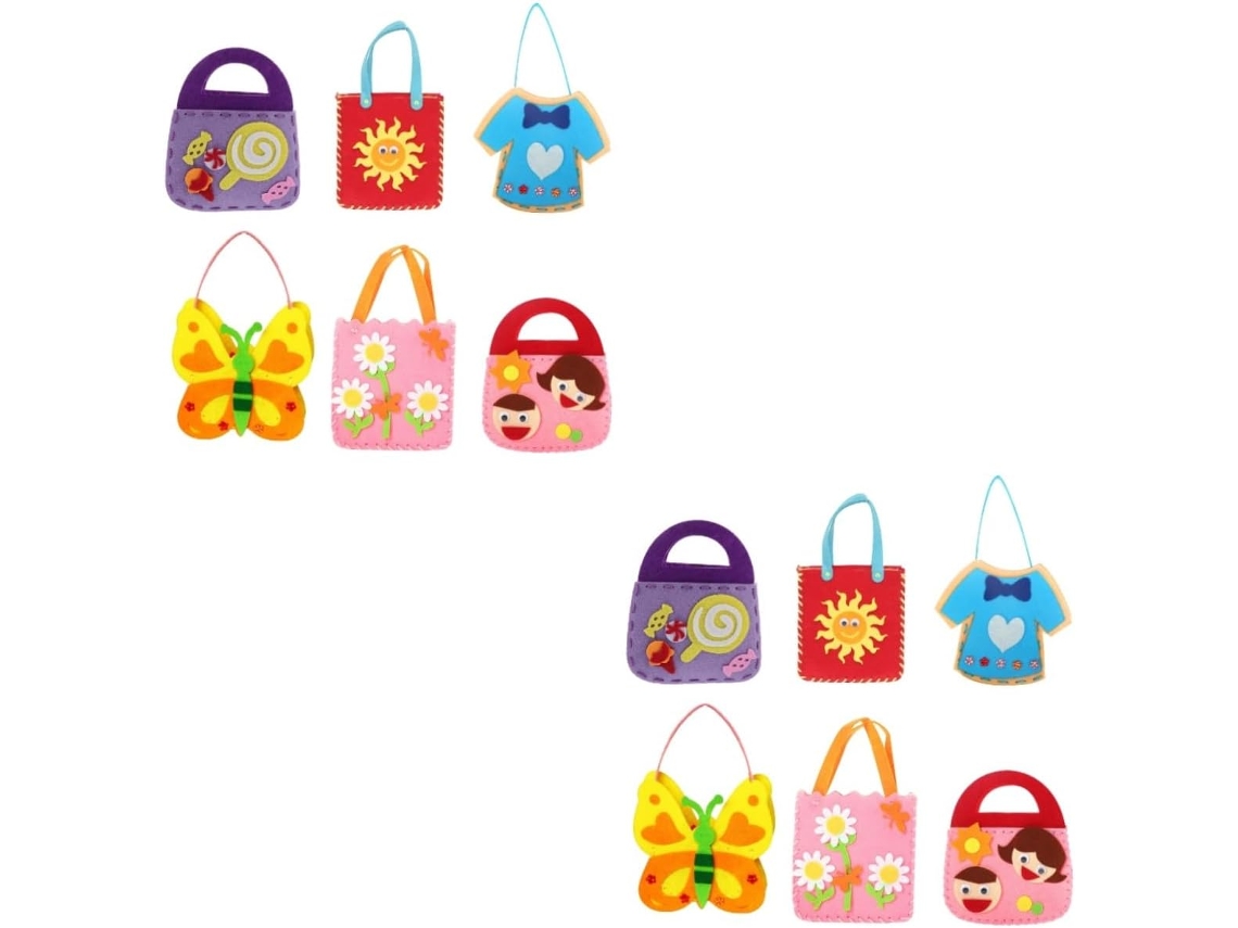 Kit Para Confecção De Bolsas De Feltro Com 6