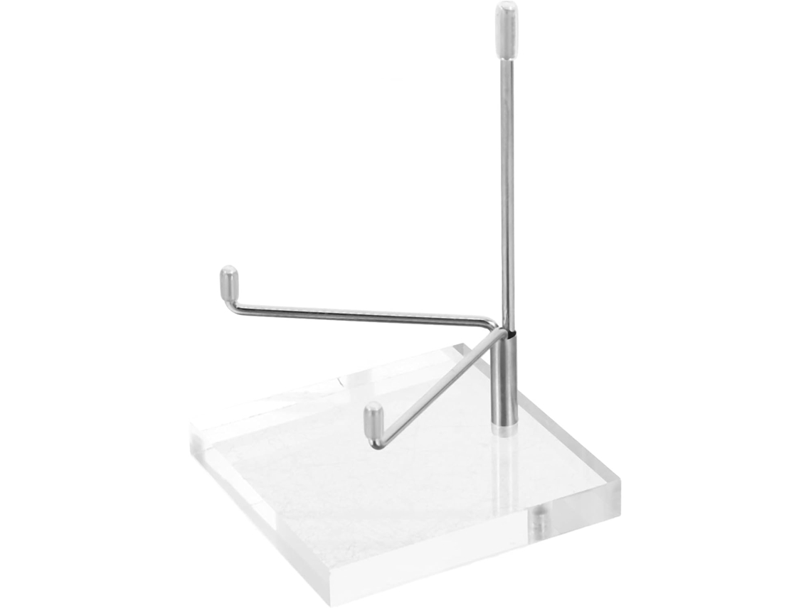 Suporte De Exibição Luxshiny, Robusto, Em Ferro E Pedra, Para Minerais, Design Moderno Para Galerias De Arte E Estúdios