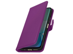 Capa Fólio Aba Função Vídeo Para Xiaomi Redmi 13 Pele Roxo
