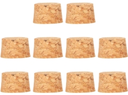 Pacote Com 60 Rolhas De Cortiça De Madeira Para Vedação De Garrafas, Mantendo A Qualidade Do Produto.