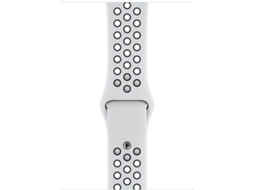 Bracelete APPLE Watch 44 mm Sport Band Nike Platina-Pura, Preto