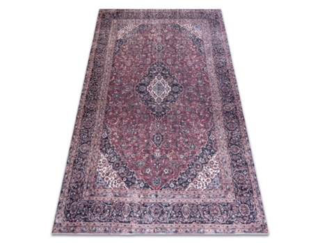 Andre 2288 Tapete Oriental Vintage Antiderrapante - Bordó/Cinzento (160 x 220 cm)