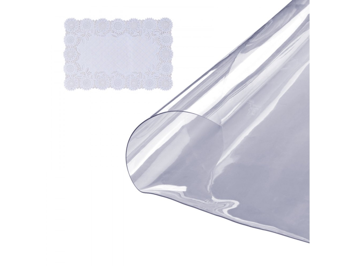 Protetor De Mesa Redondo Transparente Em Pvc 1,5 Mm Ø1230 Mm, Resistente Ao Calor 80°c, Impermeável E Anti-riscos Tekmaquinas