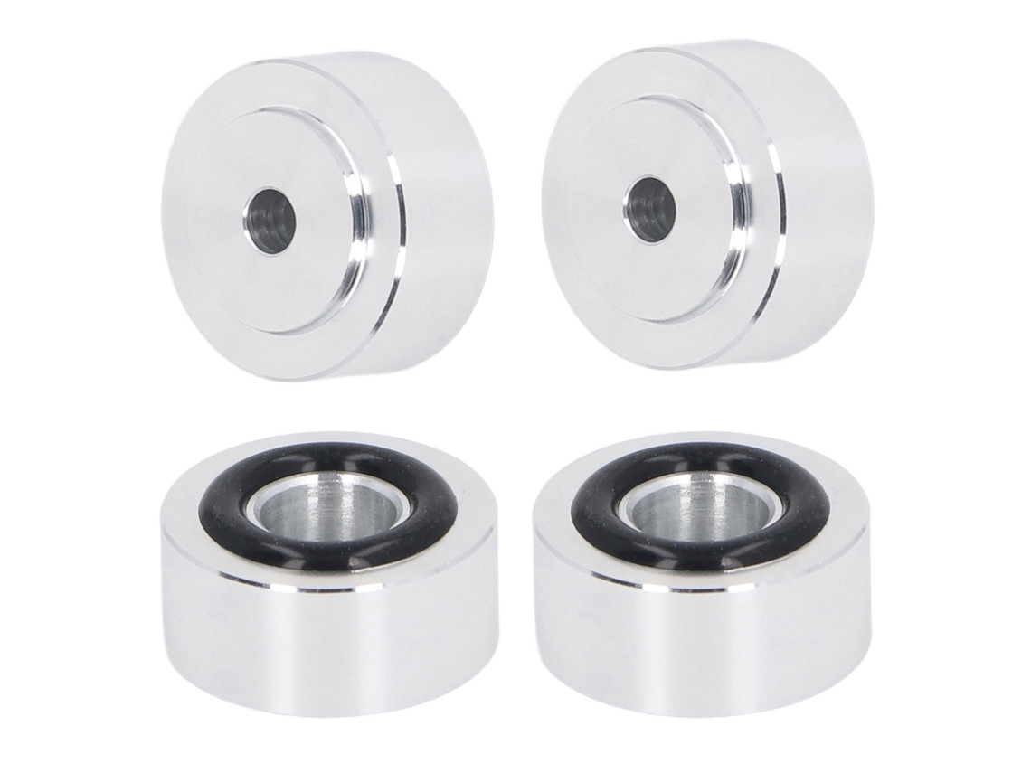 Aetheria 4pcs Pés de Absorção de Impacto em Liga de Alumínio para Alto falantes e Tocadiscos