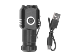 Lanterna Led Mini Recarregável USB 5 Modos Super Brilhante para Casa e Exterior S/MARCA