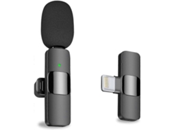 Microfone De Impacto Lapela Sem Fio Profissional Para Iphone, Ipad Microfone Condensador Omnidirecional Entrevista, Vídeo, Podcast, Vlog Y Aquaforge