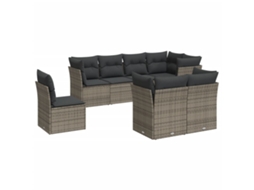 Garden Sofa Set, Garden Sofa Sets Vidaxl Cinzeto Rattan / Vime (n/a)
