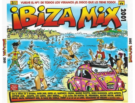 Cd Ibiza Mix 2001 Blanco Y Negro