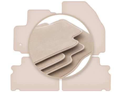Tapetes Bege Premium Para: Ford S-max Mk1 Minivan 2012-2015
