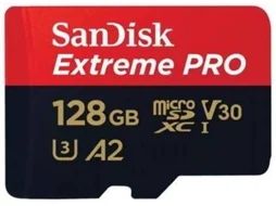 Cartão de Memória Micro SDXC SANDISK Extreme PRO (128 GB - 200 MB/s - Classe 3)