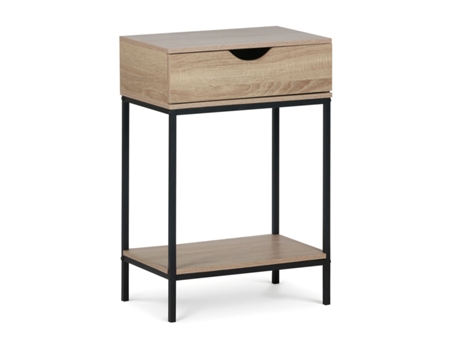 Mobiliário Auxiliar Moblekit Castanho Preto 45 X 30 X 68 Cm Madeira Metal