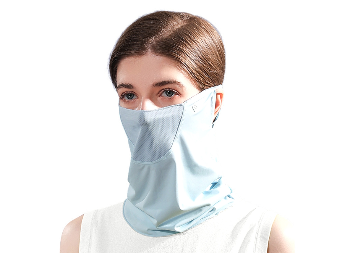 Business proteção UV para Rosto e Pescoço Feminino Verão Gaiter Respirável com Alças para Ouvido para Esportes ao Ar Livre