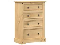 Chest Of Drawers, Chests Of Drawers Vidaxl Marrom Madeira De Pinho