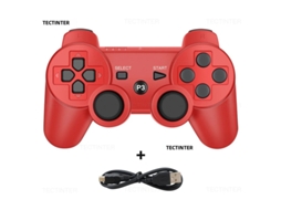 Joystick MDUG com efeito Hall para controle de jogos, branco e preto.