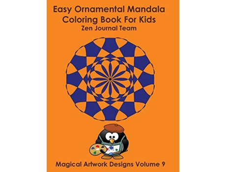 Livro Easy Ornamental Mandala Coloring Book For Kids De Journal Team (inglês)