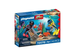 Playmobil 72078 City Action Policía Buzo Con Tesoro