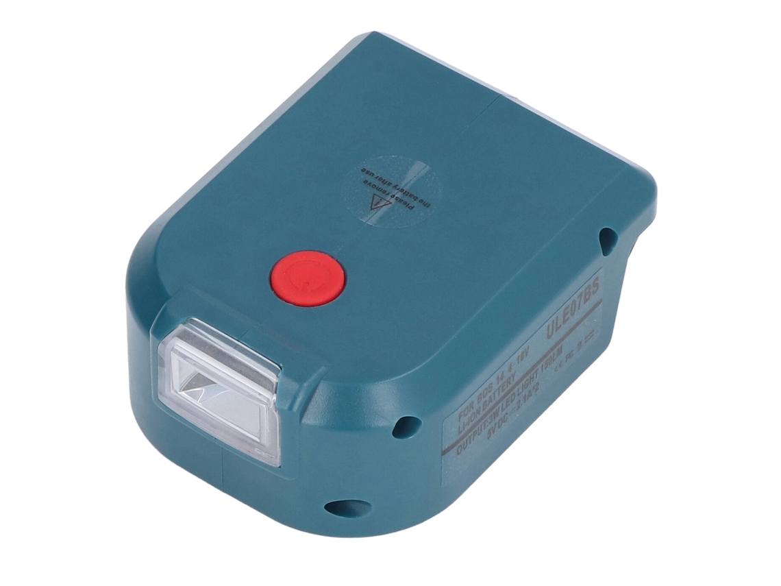 Adaptador Bateria Ferramentas 14.4 18v com 2 Usb Led