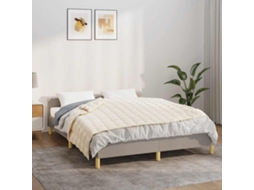 Vidaxl Manta Pesada 5 Kg 120x180 Cm Tecido Creme-claro