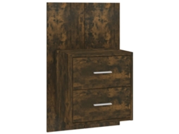 Wall-mounted Bedside Cabinet, Wall-mounted Bedside Cabinets Vidaxl Marrom Madeira Processada (n/a)