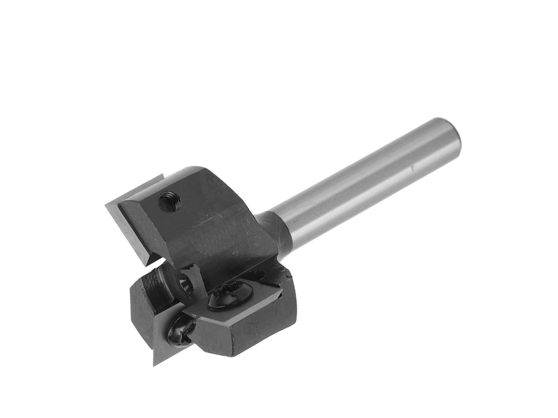 Broca Router Para Spoilboard Com Cabo De 8mm, Corte De 1-1/4 Polegadas, 3 Canais, Para Carpintaria, Ranhura E Lixamento