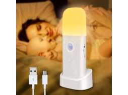 Lanterna Noturna Recarregável Com Sensor De Movimento, 2000mah, 5 Níveis De Brilho, Luz Quente Para Crianças E Bebês 1 Peça
