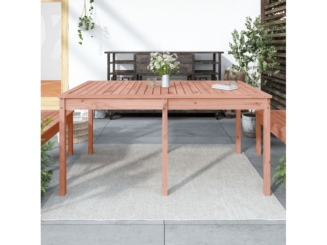Vidaxl Mesa De Jardim 159,5x82,5x76 Cm Madeira De Douglas Maciça