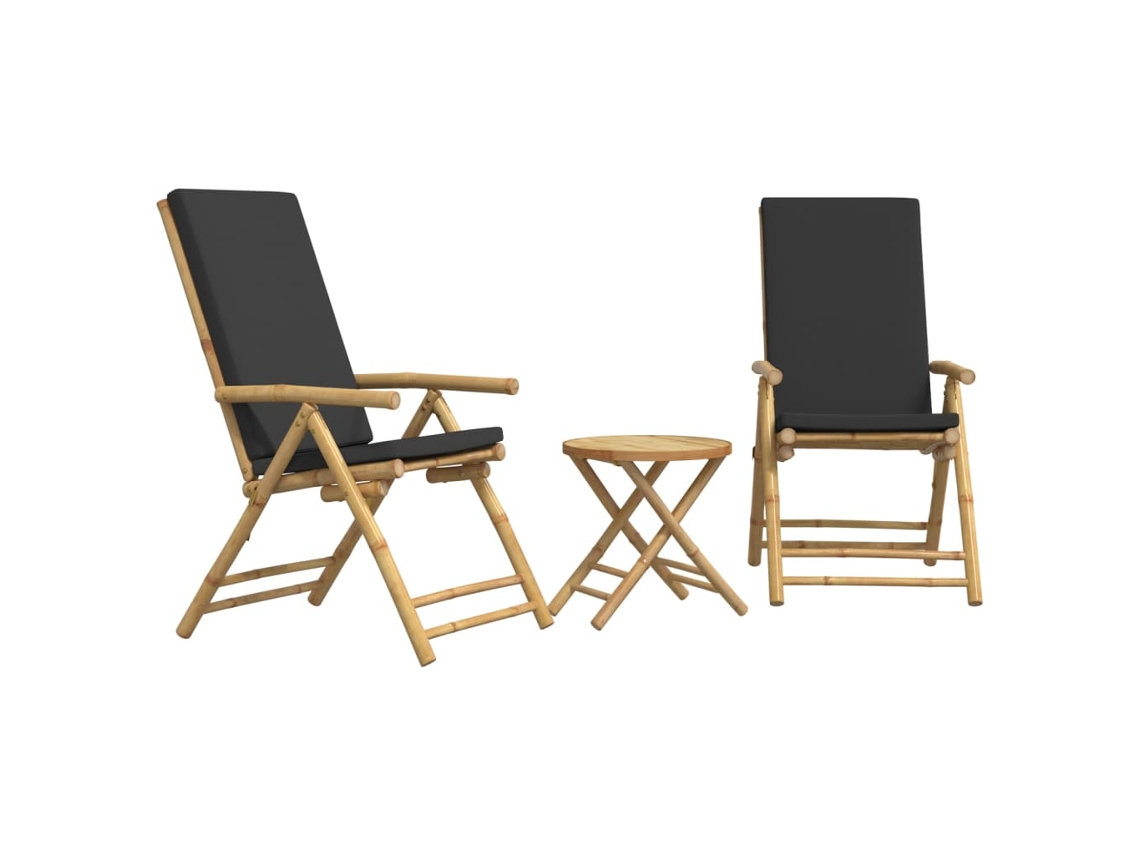 Bistro Set, Bistro Sets Vidaxl Marrom Bambu (45 X 45 Cm)