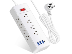 Extensão Elétrica Com Múltiplas Tomadas Para Ligar Todos Os Seus Dispositivos Com Segurança. Olysi Shop