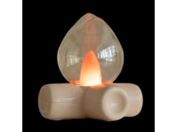 Abajur de mesa para quarto, luz ambiente, estilo fogueira