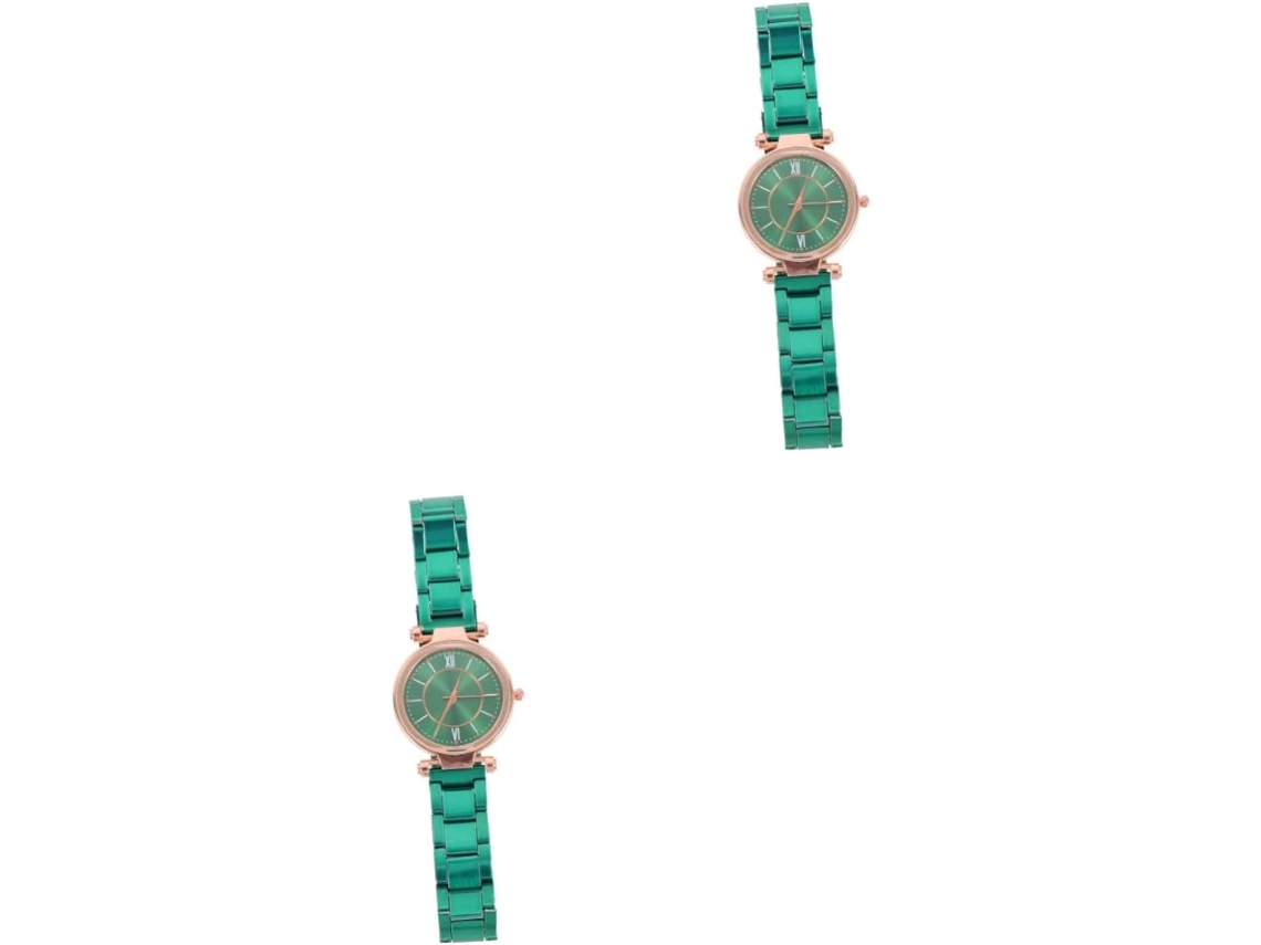 Conjunto 2 Relógios Pulso Femininos Inoxidável GOKOCO