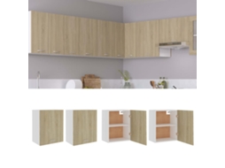 Vidaxl Armários De Parede “lyon” 2 Pcs Carvalho Sonoma