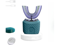 Escova de dentes elétrica em formato de U para adultos, escova de dentes sônica de silicone com cerdas macias, lavável em todo o corpo (1 pacote)