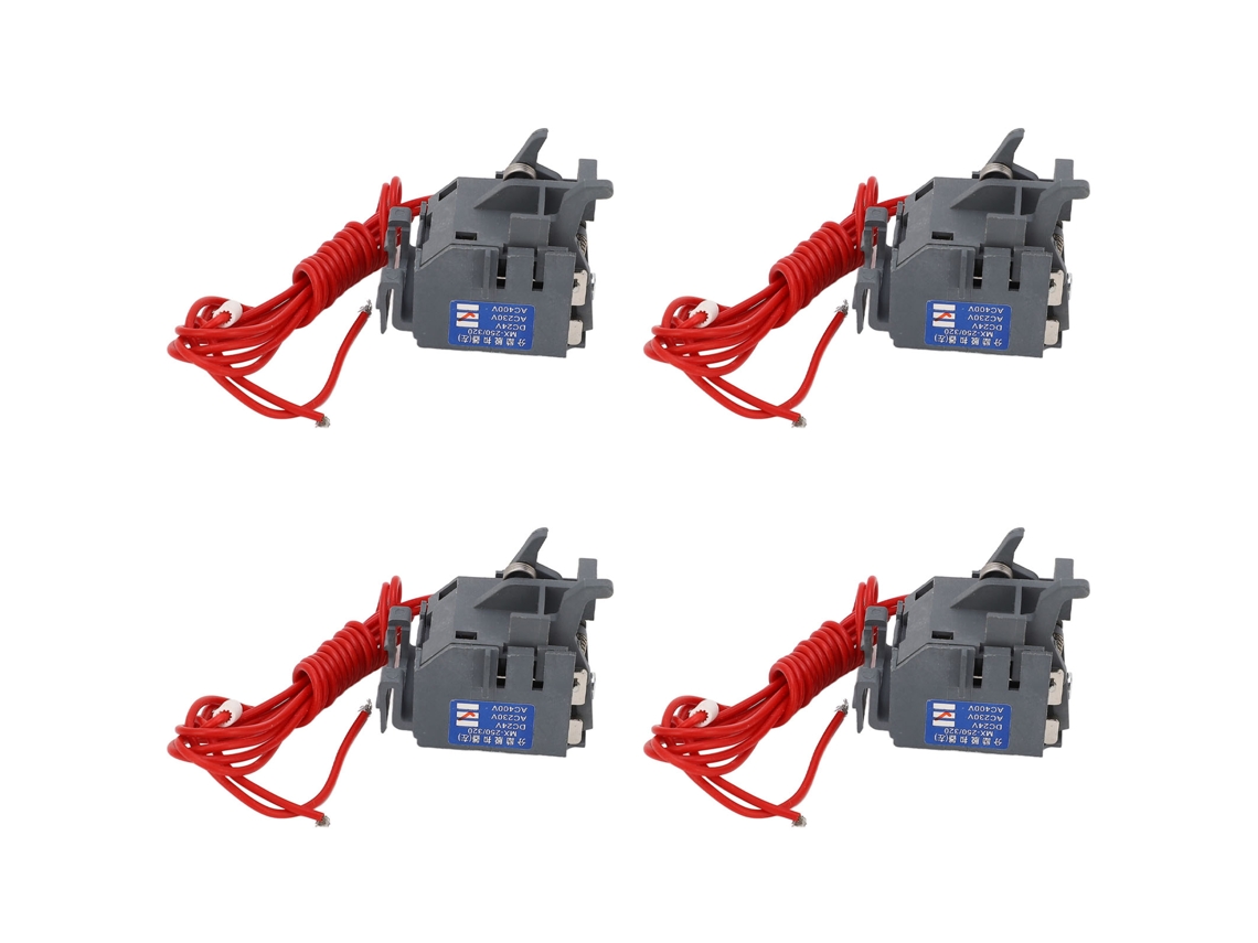 4pcs Rele De Deriva Disjuntor Contato Auxiliar Acessório Montagem Esquerda Ac230v