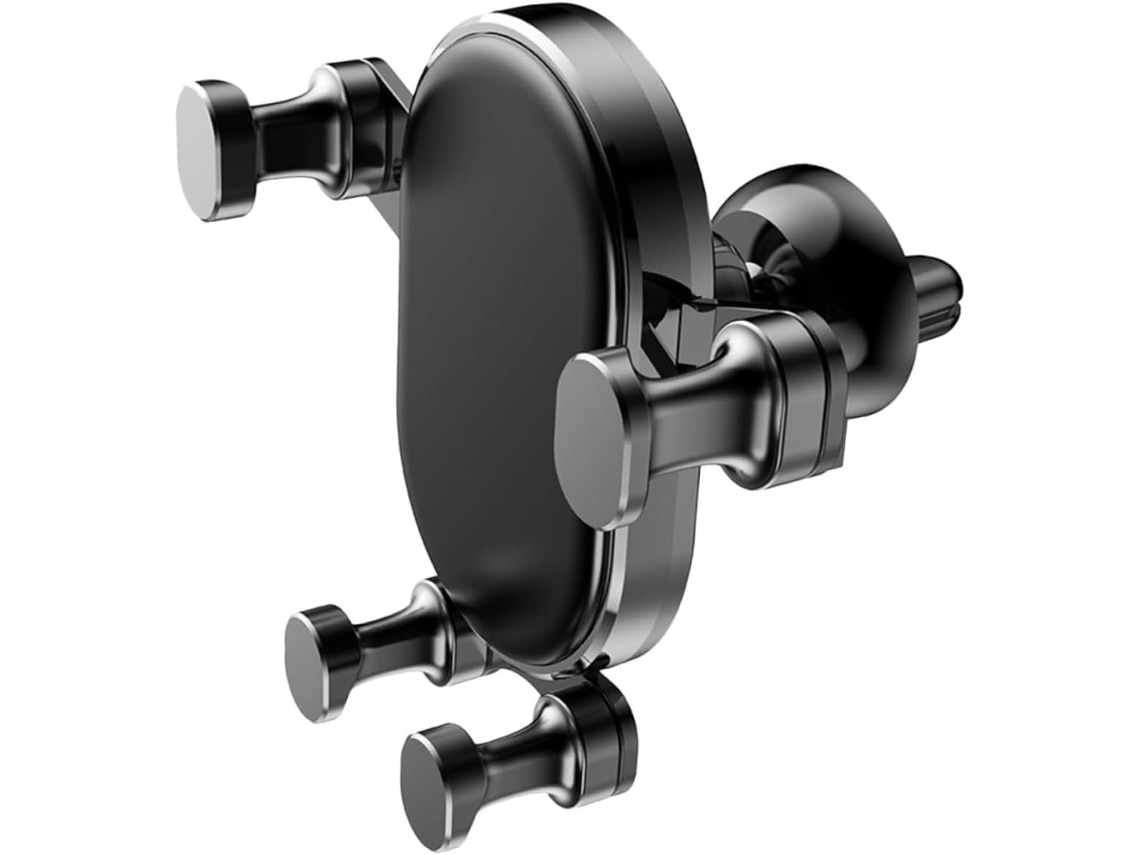 Suporte Giratório Para Celular Veicular, Em Silicone E Abs, Fácil De Instalar, Clipe Ventilado, Macio E Resistente A Arranhões.