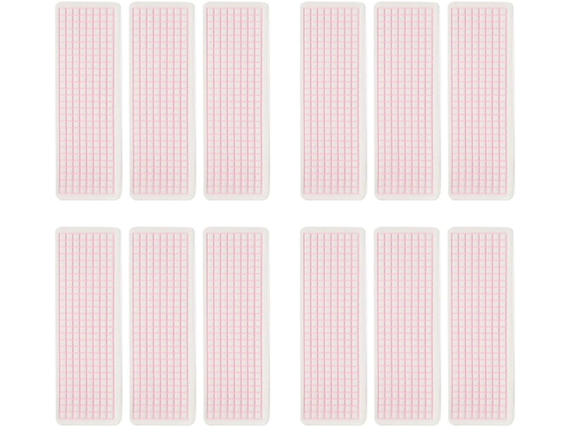 Carrinhos de plástico para organizar pastas adesivas, design simples e prático, 40 unidades, ideais para mesas e escolas.