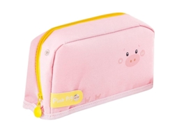 2026 estuche Plegable para Lápices Creativo Cartoons de Gran Capacidad Material de Calidad Rosa 10x19x6cm