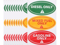 Pacote Com 30 Adesivos De Cobre, "somente Para Gasolina", Etiquetas Práticas.