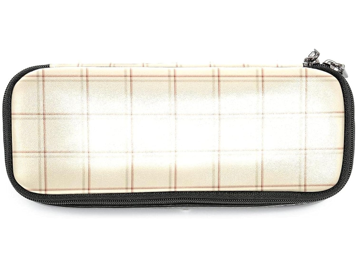 Organizador quadrado marrom para armazenamento, grande capacidade, para escola, mesa, adulto, menina e