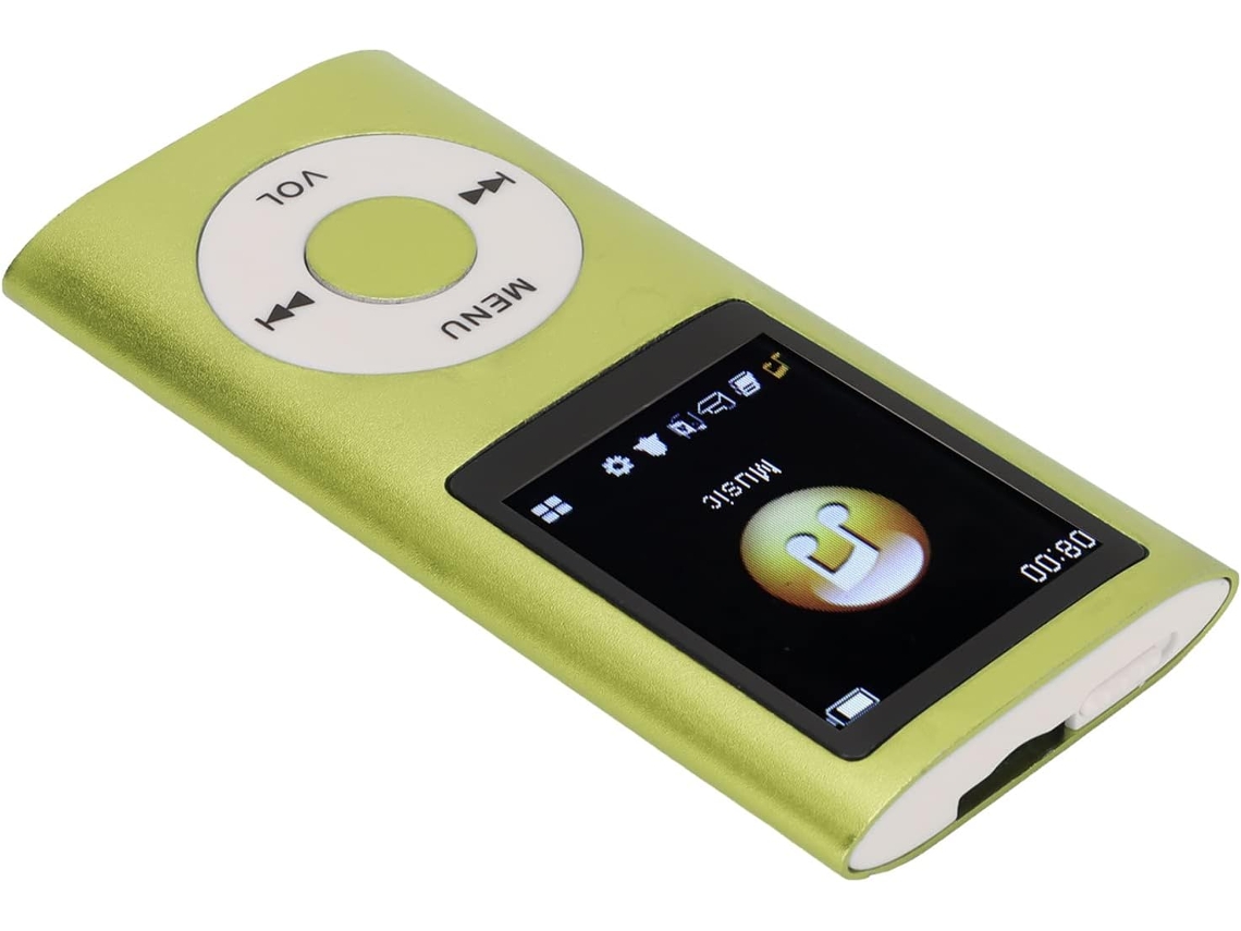 Reprodutor de MP3 e MP4 de 64 GB, tela de 1 polegada, 64 GB de armazenamento, 8 horas de reprodução, portátil, esportivo, áudio sem perdas, 1,8 polegadas.