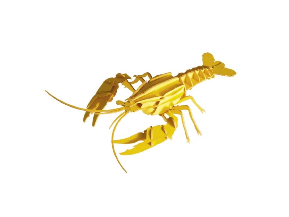 Modelo de papel 3D Lagosta Fridolin Slowmoose